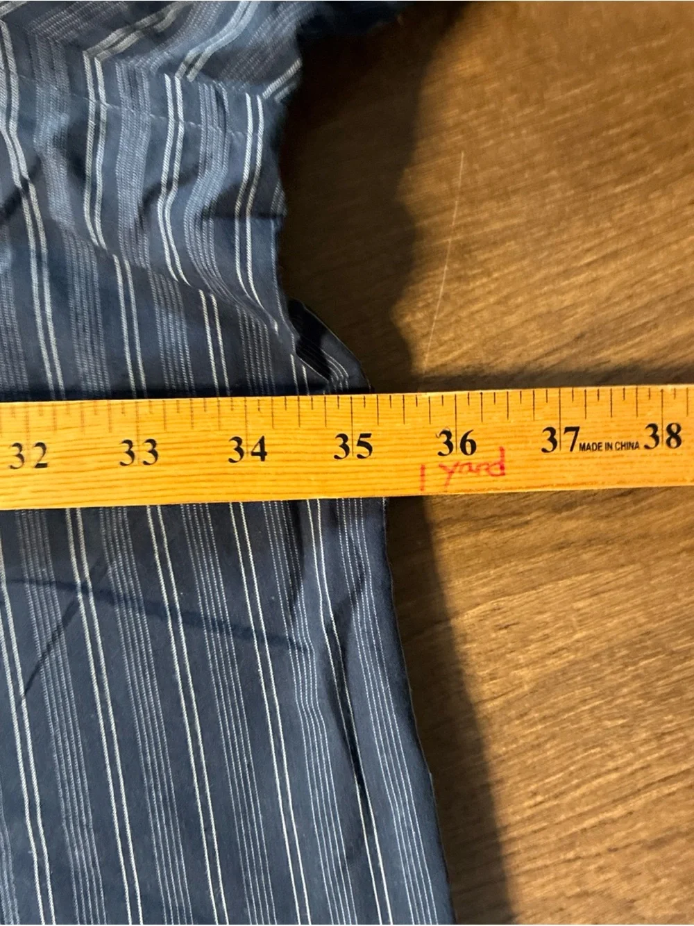 Harbor Bay 5xl Striped Button Up Short Sleeve Blue Casual